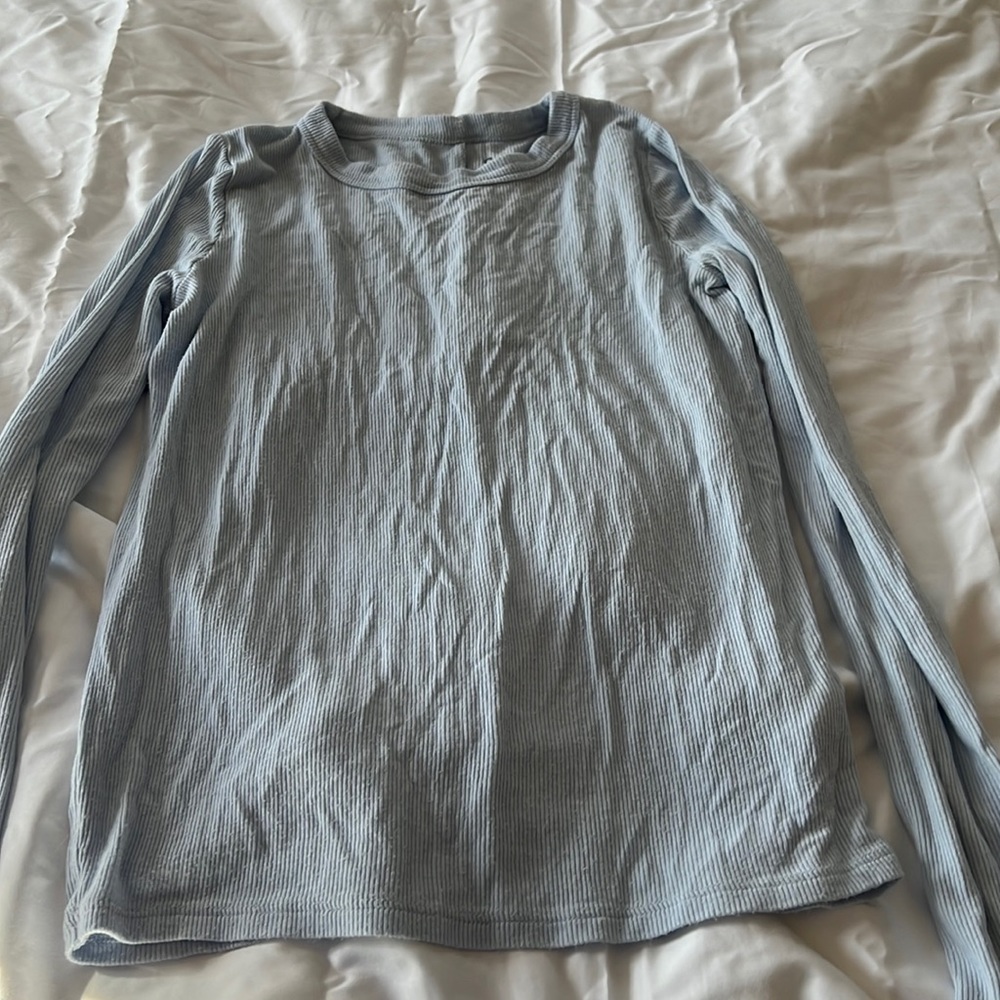 🔥3/$20🔥SO Size XS light blue Long sleeve ribbed shirt